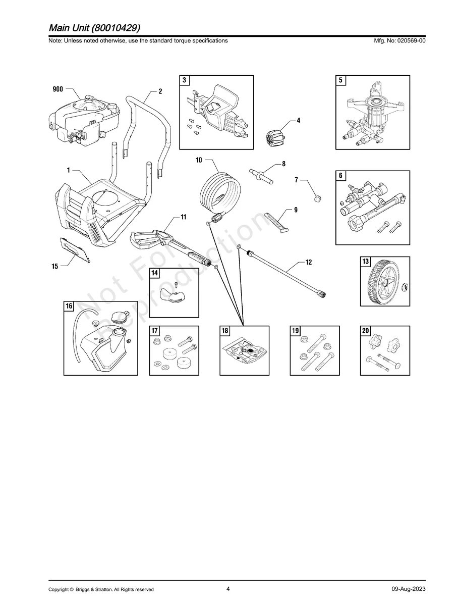 BRIGGS AND STRATTON, 020569-00, IPL.4
